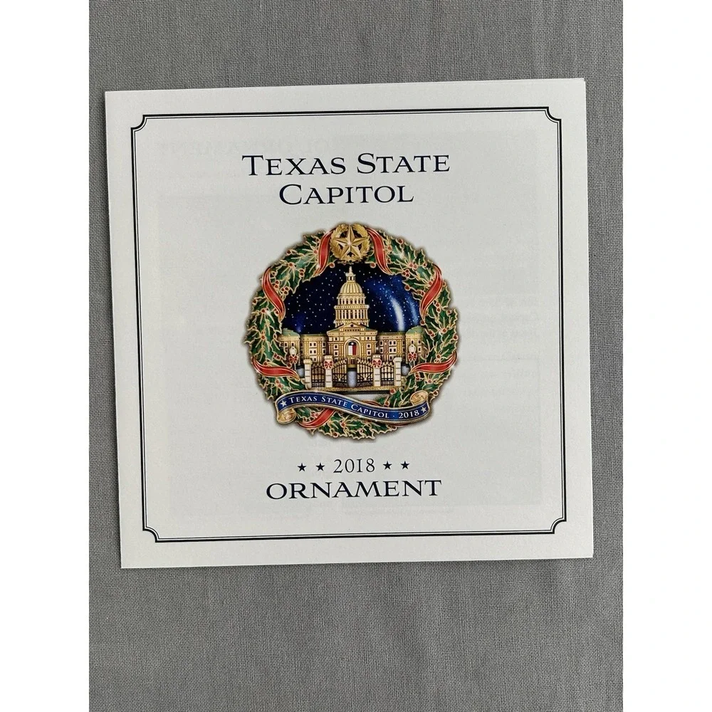 Texas State Ornament 2018 Christmas‎ Wreath